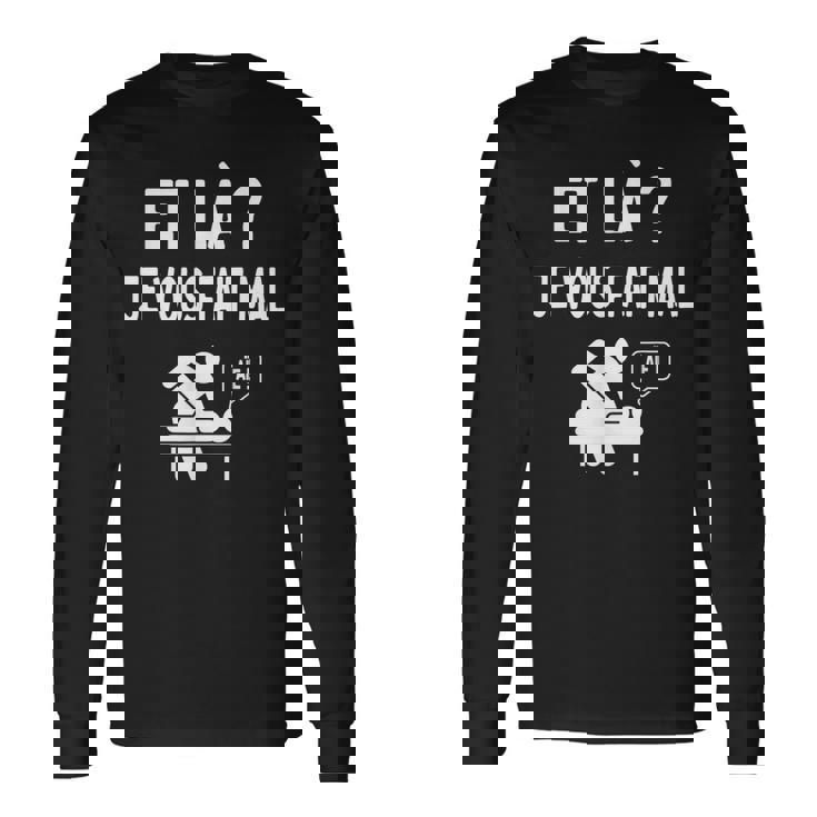 Kiné Humour Drôle Kinésithérapeute T-shirt à manches longues