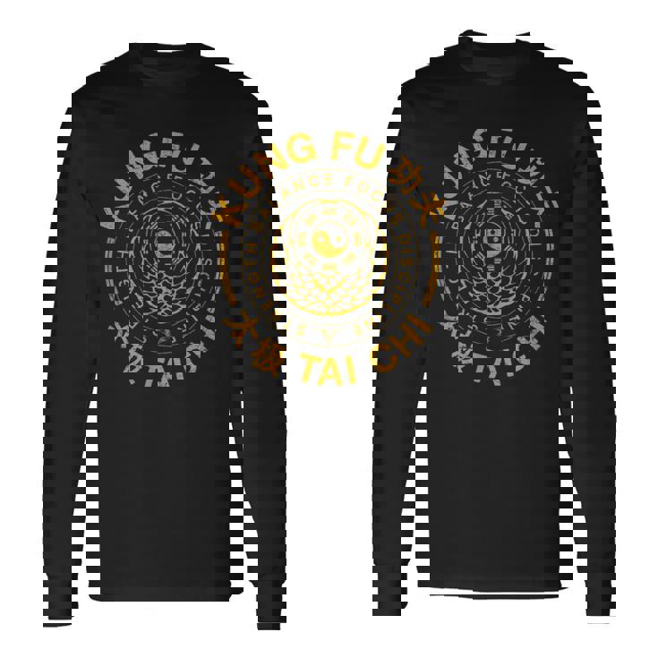 Kung Fu Tai Chi Arti Marziali Maglietta a maniche lunghe Ideas de regalos