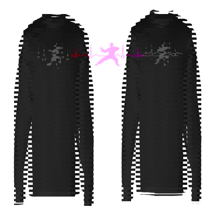 Kungfu Arti Marziali Wushu Kung Fu Donna Uomo Maglietta a maniche lunghe