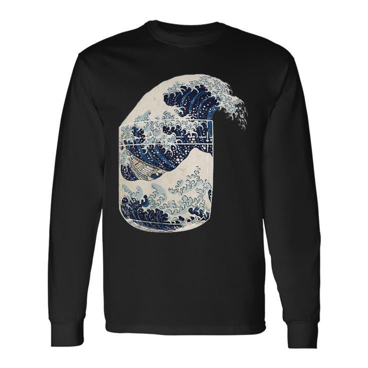 La Gran Ola Japonesa Kanagawa La Gran Ola Japonesa Camiseta de manga larga Ideas de regalos