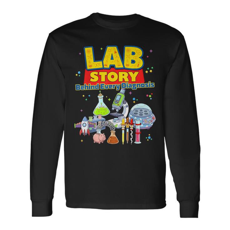 Lab Story Cute Science Laboratory Diagnostic Lab Week 2026 Long Sleeve T-Shirt Gifts ideas