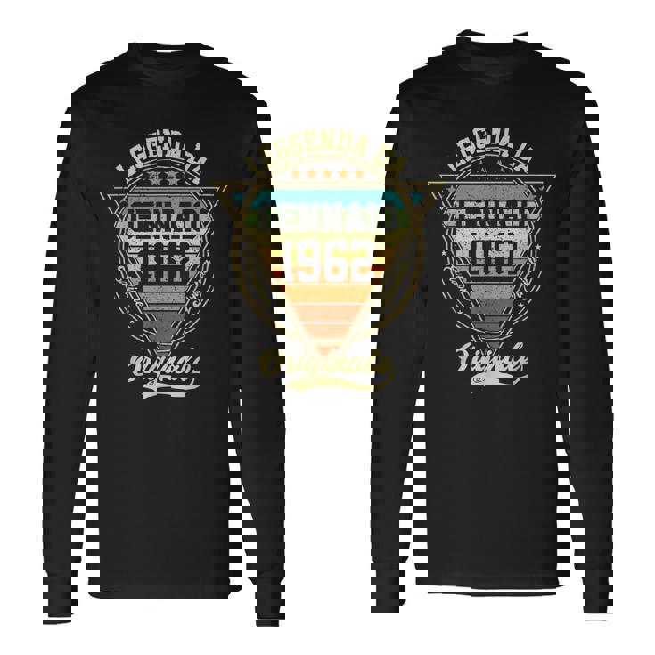 Leggenda Da Gennaio 1962 64 Compleanno Regali Donna Uomo Maglietta a maniche lunghe