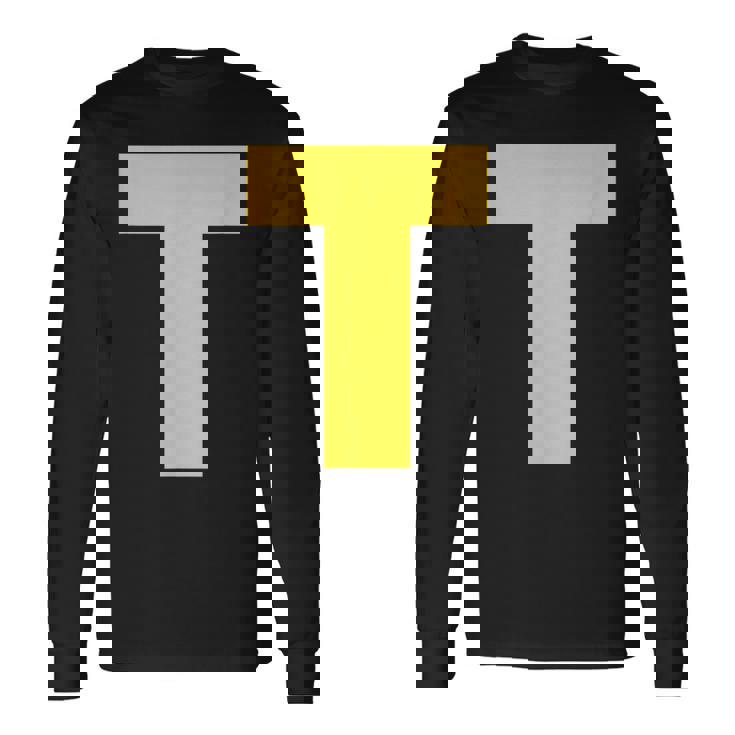 Letter T Group Costume Pretend Halloween Costume Long Sleeve T-Shirt