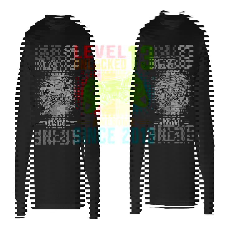 Level 13 Unlocked Birthday 13 Year Old 13Th Birthday 長袖Tシャツ