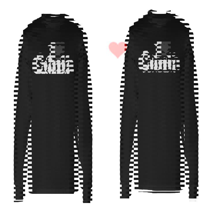 I Love Heart コロンビア 南アメリカ ボゴタ コロンビア文化 長袖Tシャツ