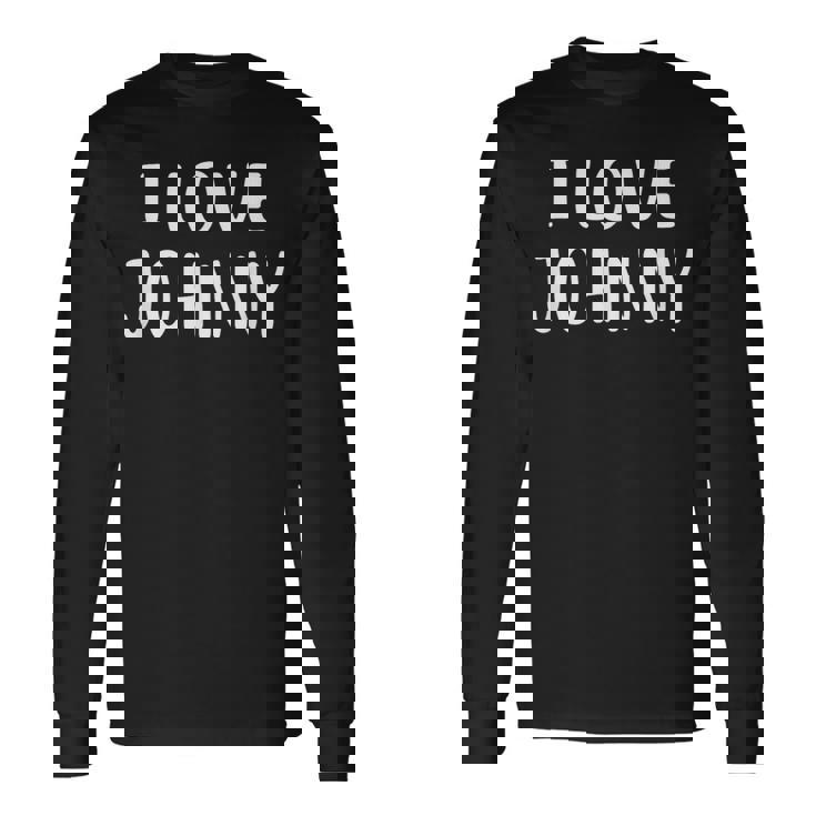 I Love Johnny Love John 長袖Tシャツ