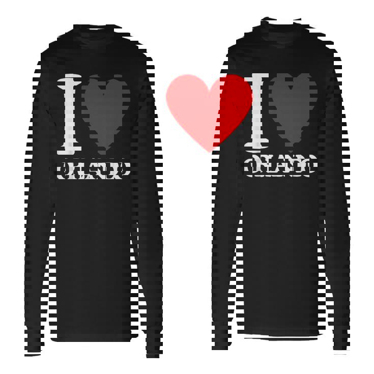 I Love Orlando I Heart Orlando Camiseta de manga larga