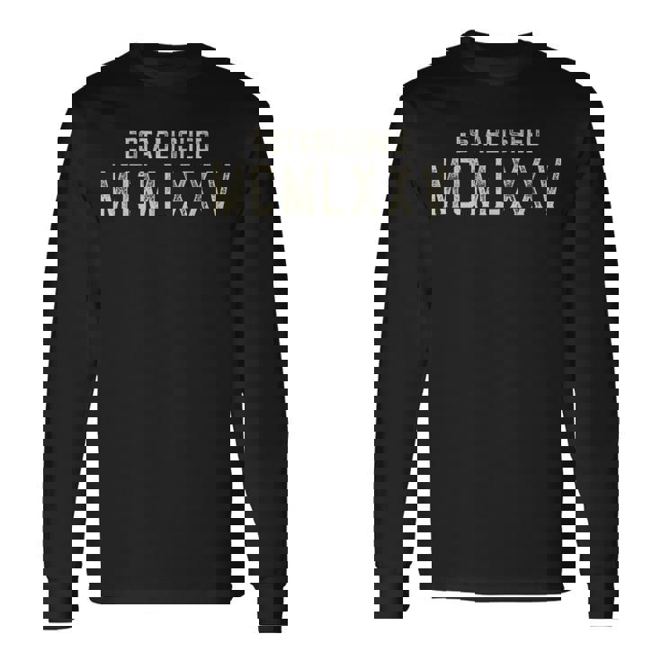 Mcmlxxv 1975年設立 ローマ数字。 長袖Tシャツ