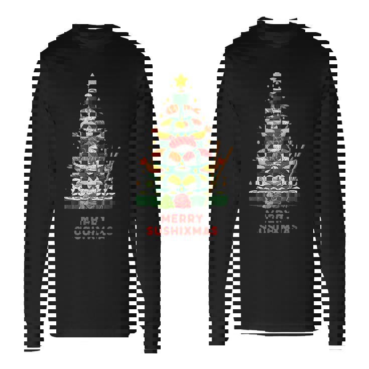 Merryushixmas ushiapin De Noël Japonais T-shirt à manches longues