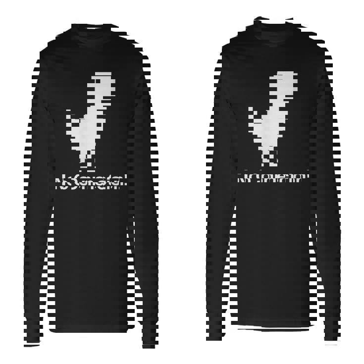 No Internet Dinosaur- No ConnectionChrome Brower 長袖Tシャツ