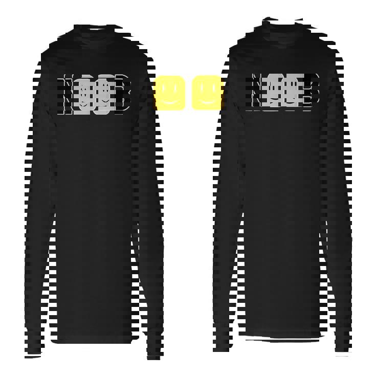 Noob Text 長袖Tシャツ