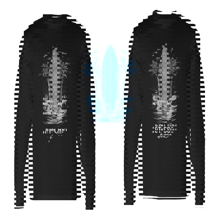 North Shore Oahu Hawaii Vintage Surf Beach Surfer Souvenir Long Sleeve T-Shirt