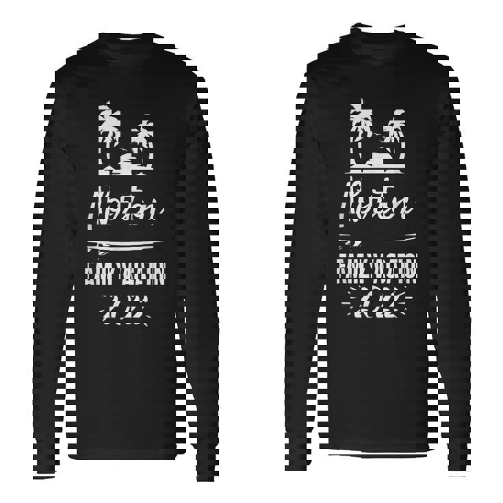 Norton ファミリーバケーション トロピカルグループトリップ ビーチ 長袖Tシャツ