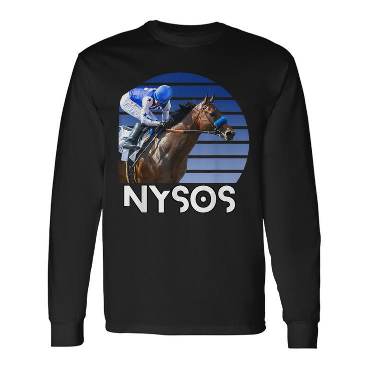 Nysos Cheval Course De Chevaux Del Maranta Anita Chevaux T-shirt à manches longues