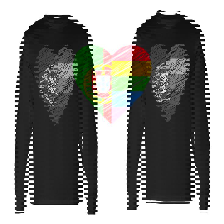 Orgullo Gay Lgbtq Portugal Camiseta de manga larga