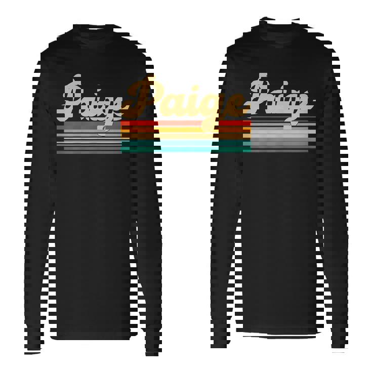 Paige Nombre Retrointage Camiseta de manga larga