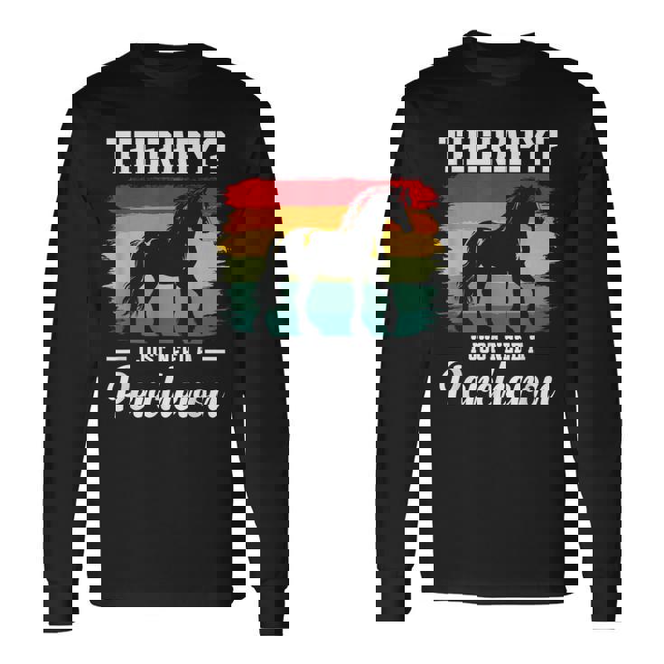 Percheron Tenue Pour Propriétaire De Cheval Percheron Équestre T-shirt à manches longues