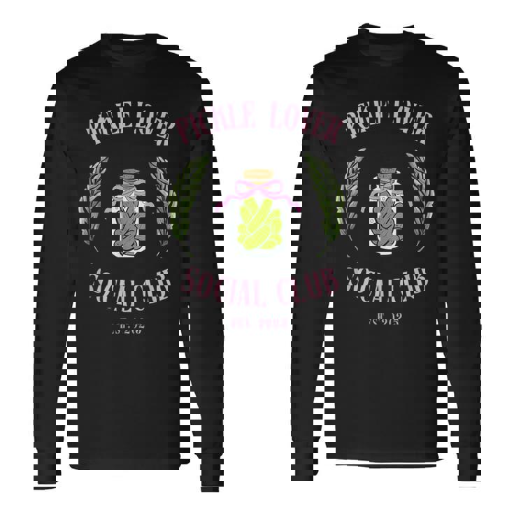 Pot Esthétique Pour Amateurs De Cornichons T-shirt à manches longues