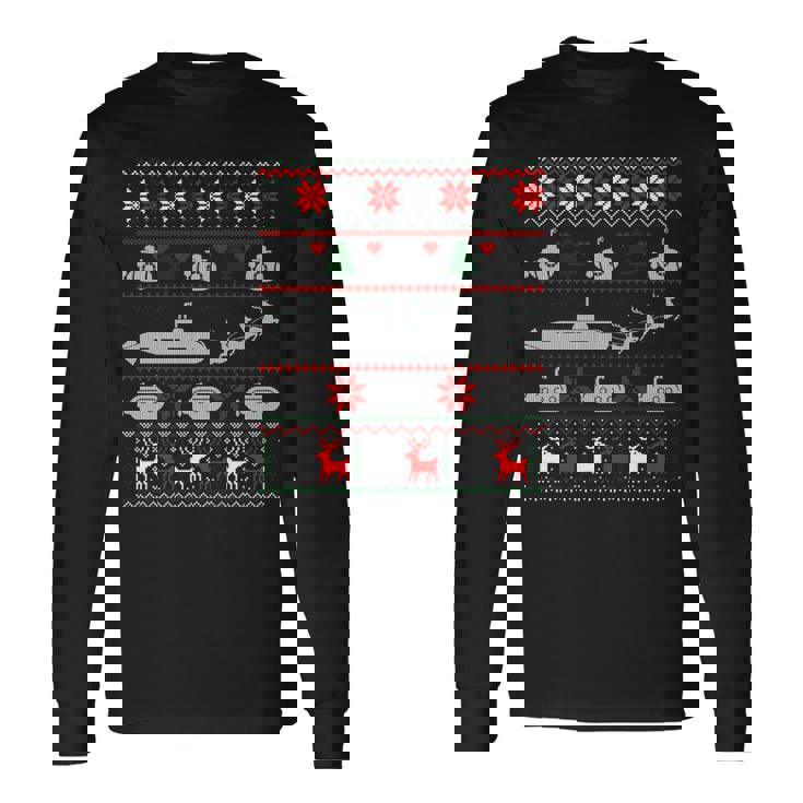 Pull De Noëlubmarineubmariner Ugly Manche Longue T-shirt à manches longues