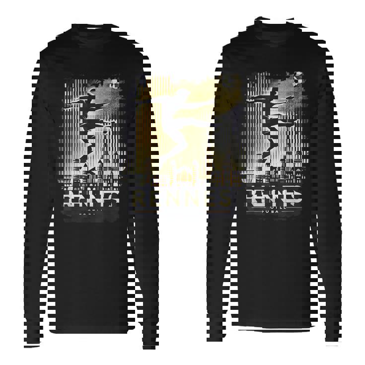 Rennais Cadeauupporter Rennes Foot Rennais T-shirt à manches longues