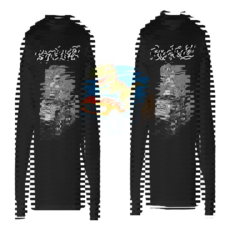 Roar & Roll Dinosaure Monster Truck T-shirt à manches longues