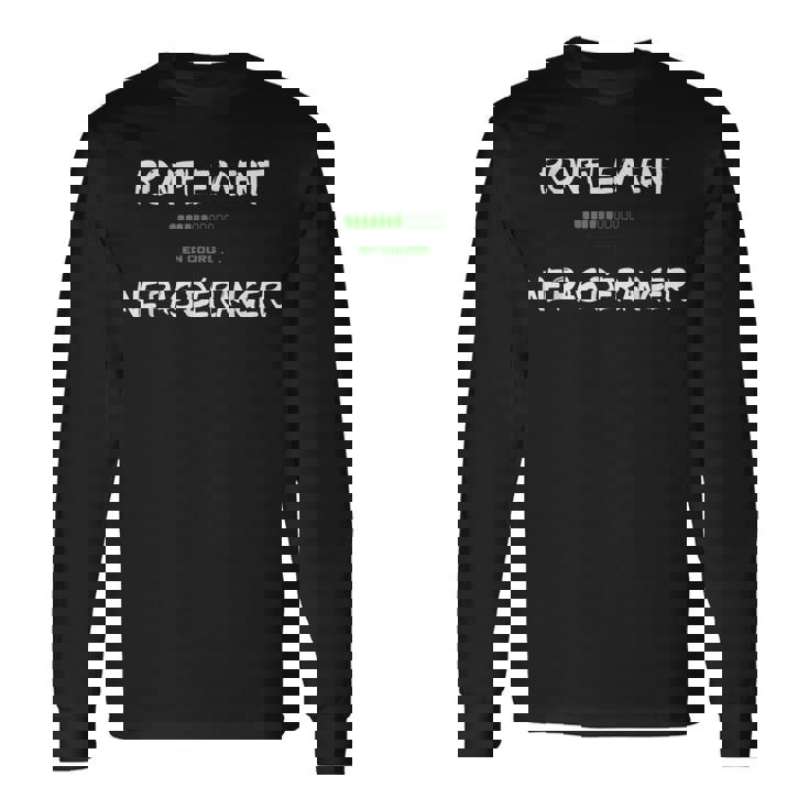 Ronfle Humour Ronflement En Cours Homme Dormant Drôle T-shirt à manches longues