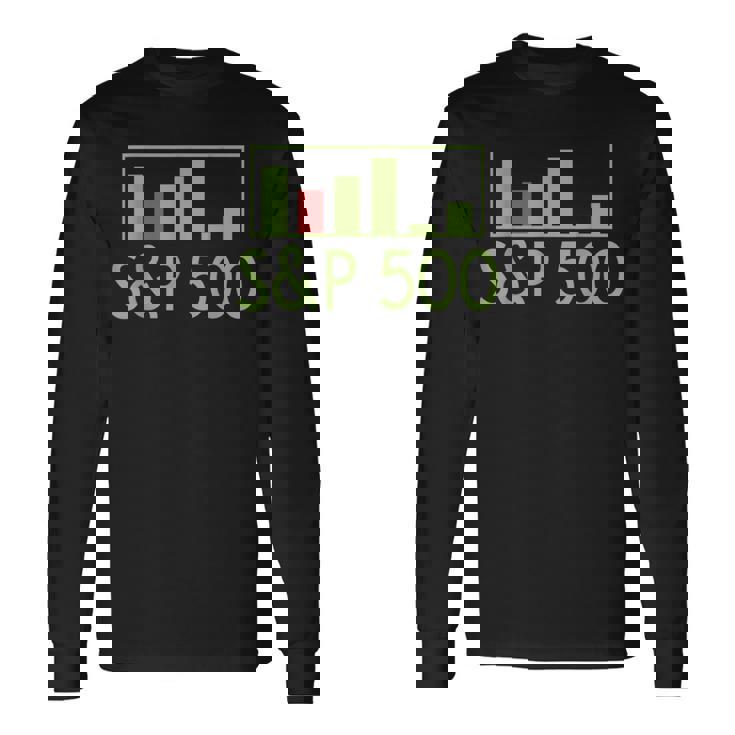 S&P 500 アメリカ株インデックス証券取引知識財務 長袖Tシャツ