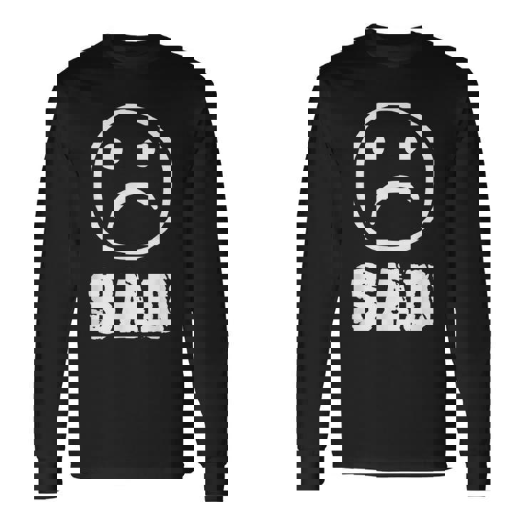 Sad 季節 愛情障害 悲しみ うつ病 エモ パンク 長袖Tシャツ