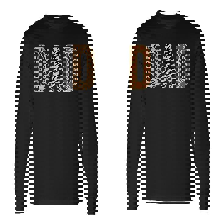 Safari Birthday Party Matching Family Wildlife Animals Dad Long Sleeve T-Shirt