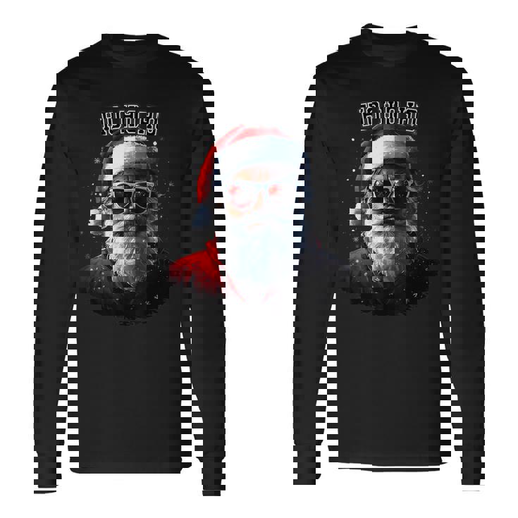 Sarkastischer Cooler Weihnachtsmann Mitonnenbrille Undchnee Weihnachten Langarmshirts Geschenkideen