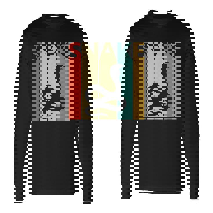 Snake ヘビ 蛇 動物 長袖Tシャツ