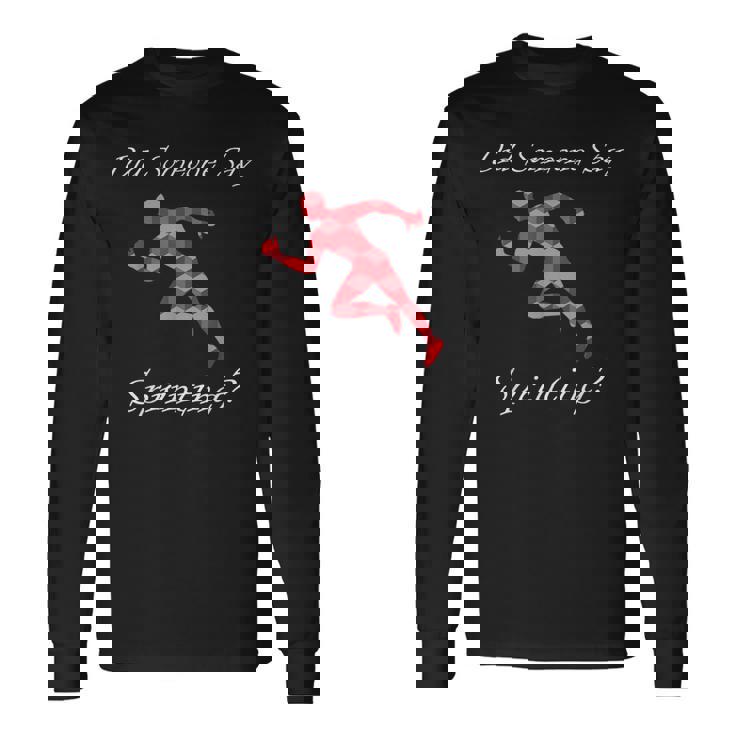 Someoneayprinting 陸上競技 ランニング 長袖Tシャツ