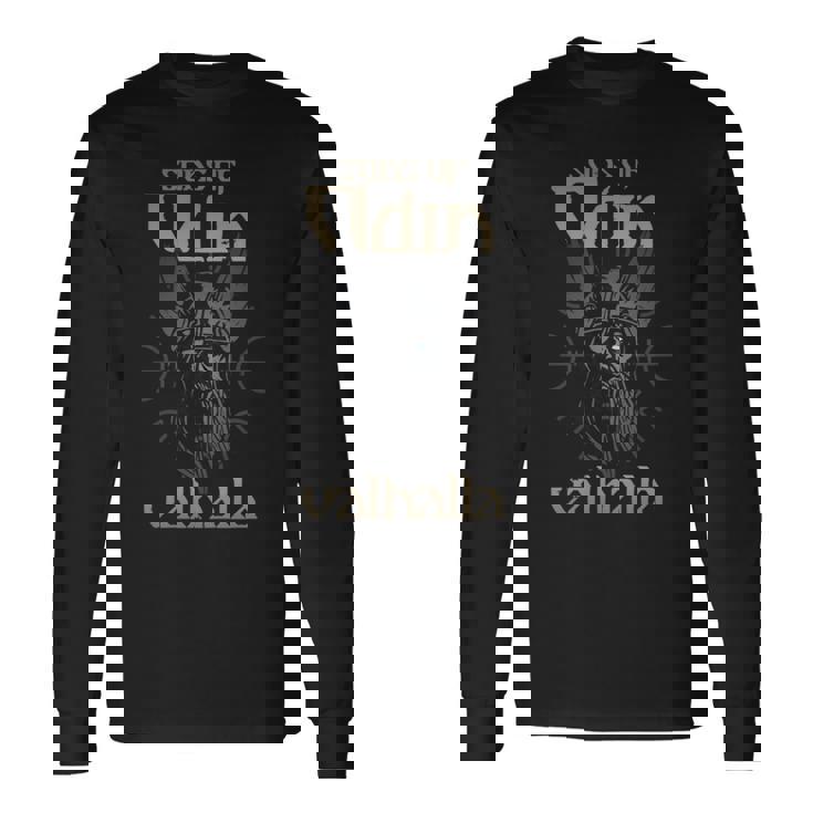 Sons Of Odinalhallaシャツ、ヴァイキング＆ヴァイキング・ノーズ 長袖tシャツ 長袖Tシャツ