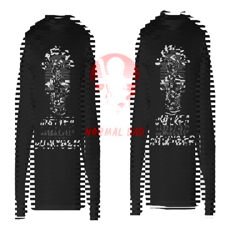 Uomo Kendo Papà Giappone Arti Marziali Padre Combattente Guerriero Giapponese Maglietta a maniche lunghe