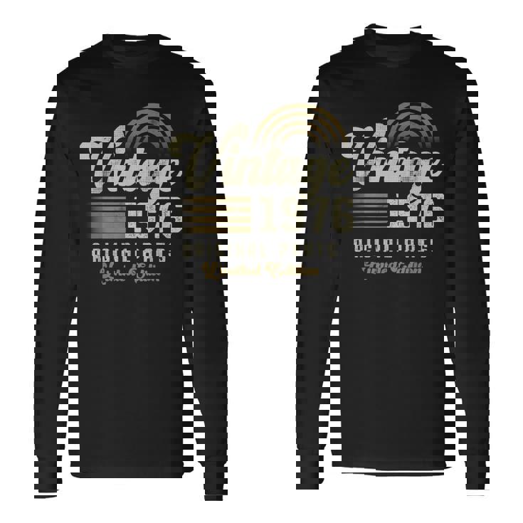 Vintage 1976 オリジナルパーツ 50歳の誕生日 長袖Tシャツ