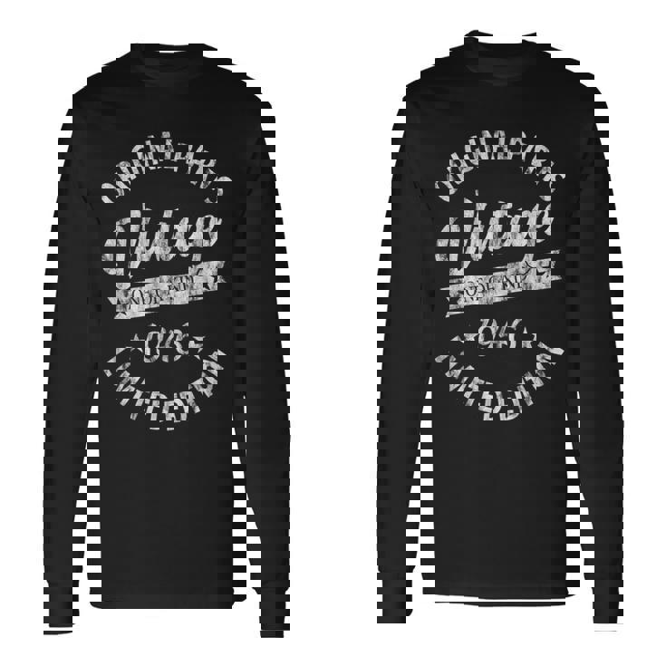 Vintage Born In 1946 Regalo De Cumpleaños Clásico Retro Camiseta de manga larga