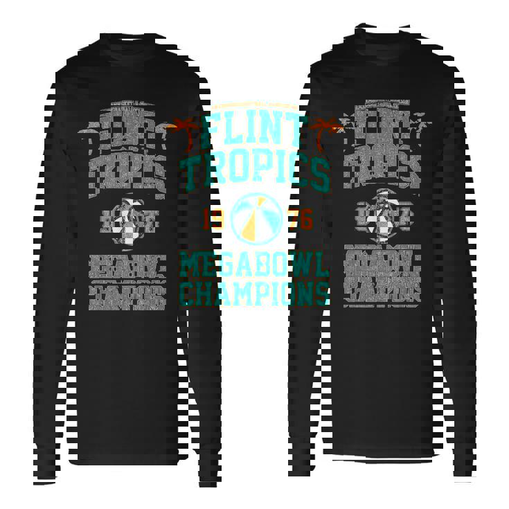 Vintage Flint Tropics Retro Megabowl Champions Volleyball Long Sleeve T-Shirt