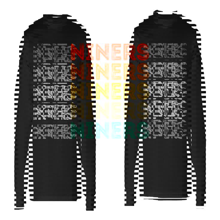 Vintage Retro Niners Retro Style 70S 80S First Name Long Sleeve T-Shirt Gifts ideas