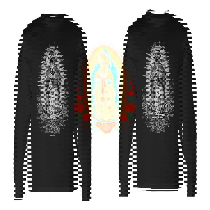 Virgen De Guadalupeirgen María Nuestraeñora De Guadalupe Camiseta de manga larga