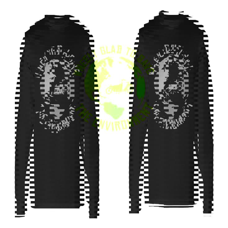 Wheelye Alegra Dealvar El Medio Ambiente Cargo Cargobike Camiseta de manga larga