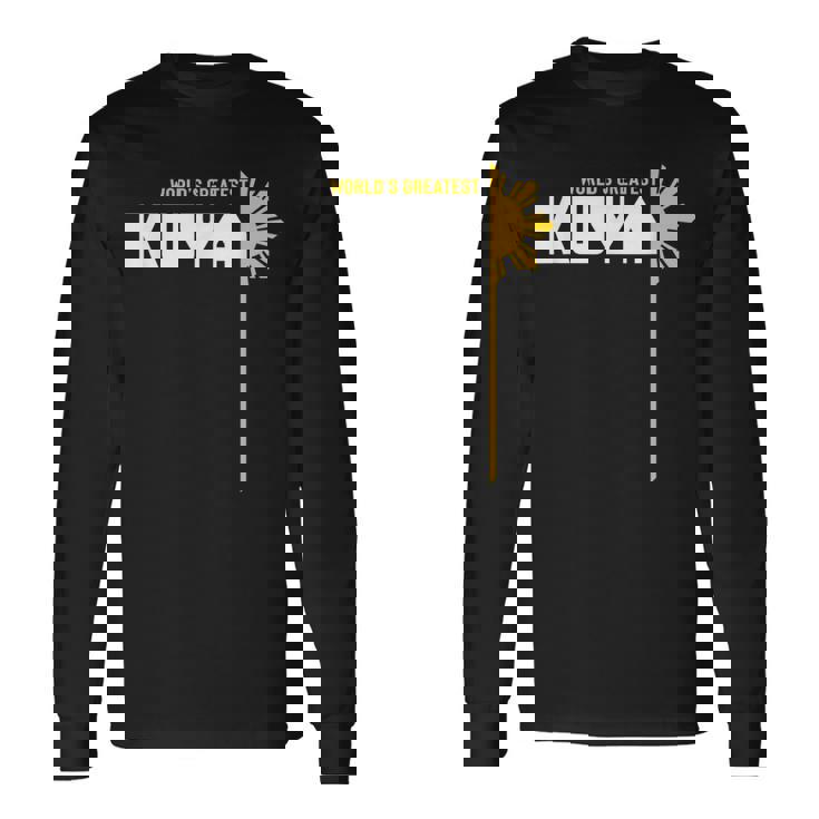 World's Greatest Kuya フィリピンtシャツ 長袖Tシャツ
