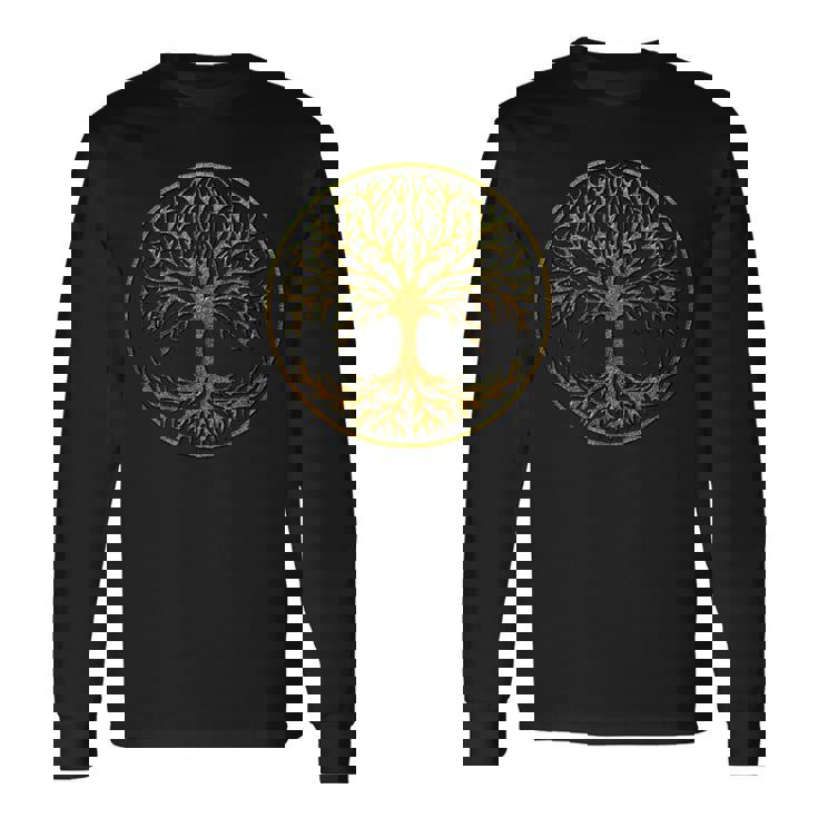Yggdrasil、ケルトの生命の木、北欧神話tシャツ 長袖Tシャツ