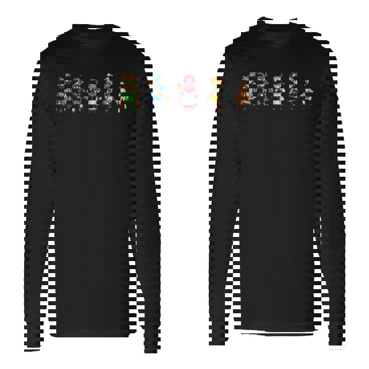 【公式】Hd-2D版『ドラゴンクエストii』キャラクタードット 長袖Tシャツ