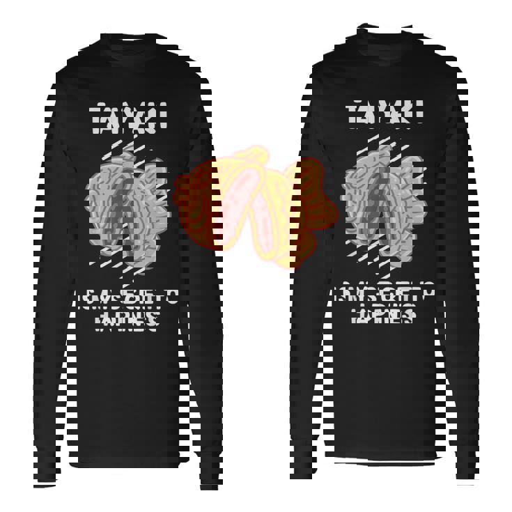 かわいいたい焼き料理は幸せの秘密 たい焼き好き。 長袖Tシャツ