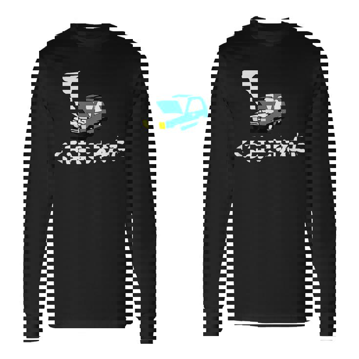 くるまこわれた 長袖Tシャツ