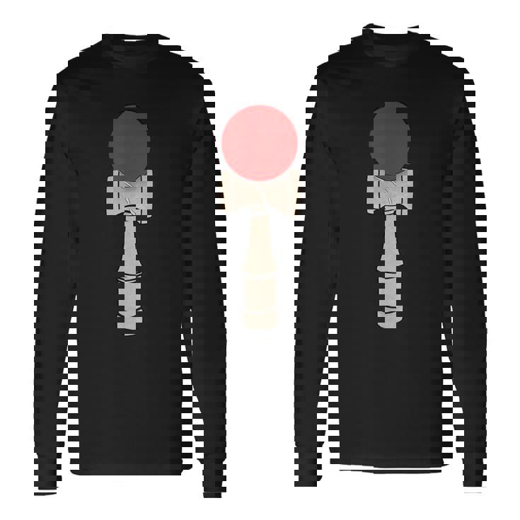 けん玉 日本製ボールとカップシャツ 長袖Tシャツ