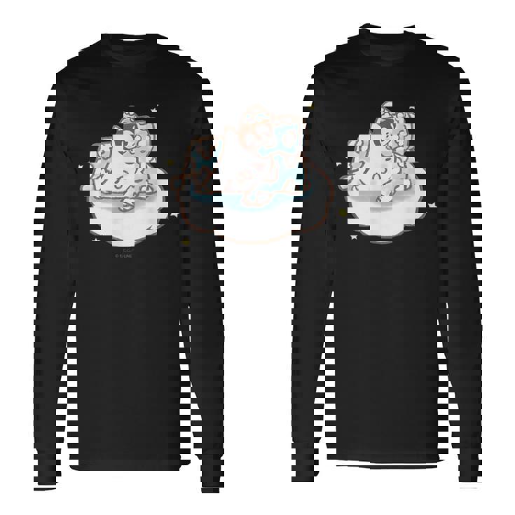 ねこぺん日和 すやすや 長袖Tシャツ