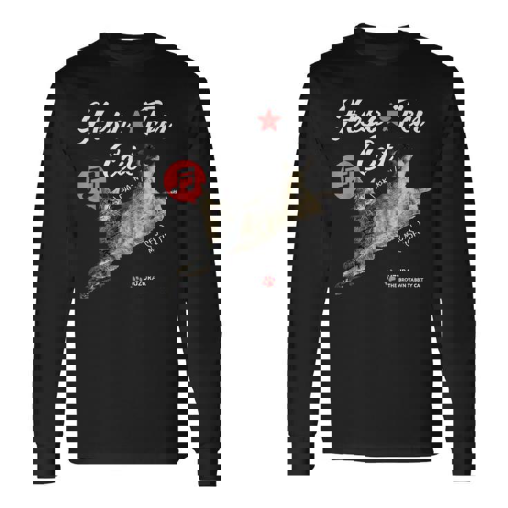 へそてんねこ、うずら 猫 へそ天 鶉 かわいい Cater2 長袖Tシャツ