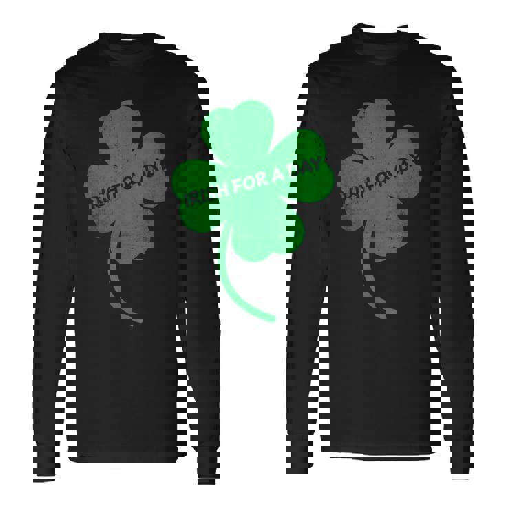 アイリッシュ・フォー・ア・デイ 聖パトリックの日のシャムロック・アイルランドの衣装 長袖Tシャツ