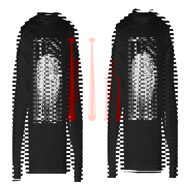 アメリカ 旗 国際的 ソフトボール 野球 メジャーリーグ プロリーグ スポーツ 名高い 大衆的 がいこく 選手会 長袖tシャツ 長袖Tシャツ